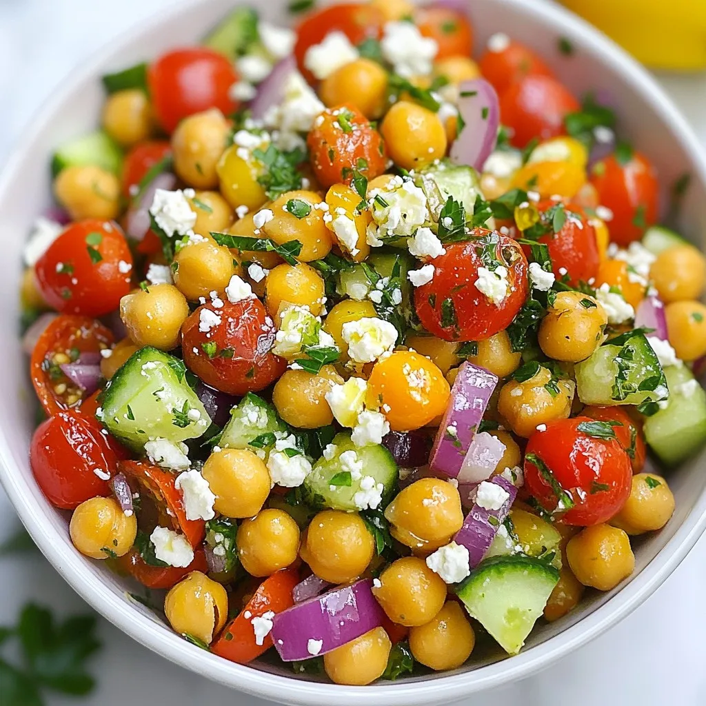 Mediterranean Chickpea Salad Flavorful and Fresh Dish
