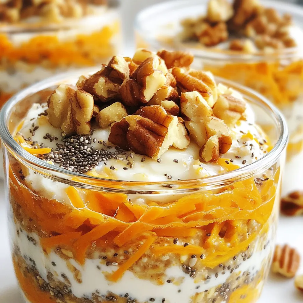 Vegan Carrot Cake Overnight Oats Healthy Breakfast Treat
