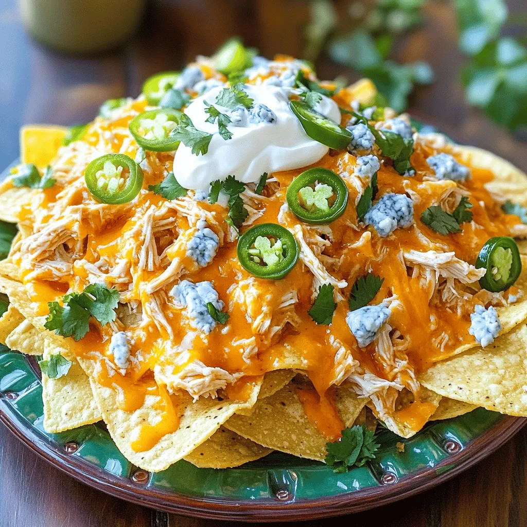 Loaded Buffalo Chicken Nachos Irresistible Flavor Treat