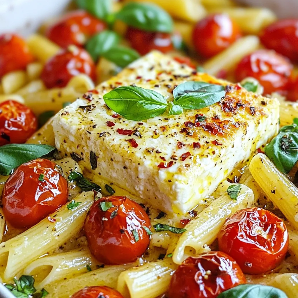 Baked Feta Pasta Delight Easy and Creamy Recipe