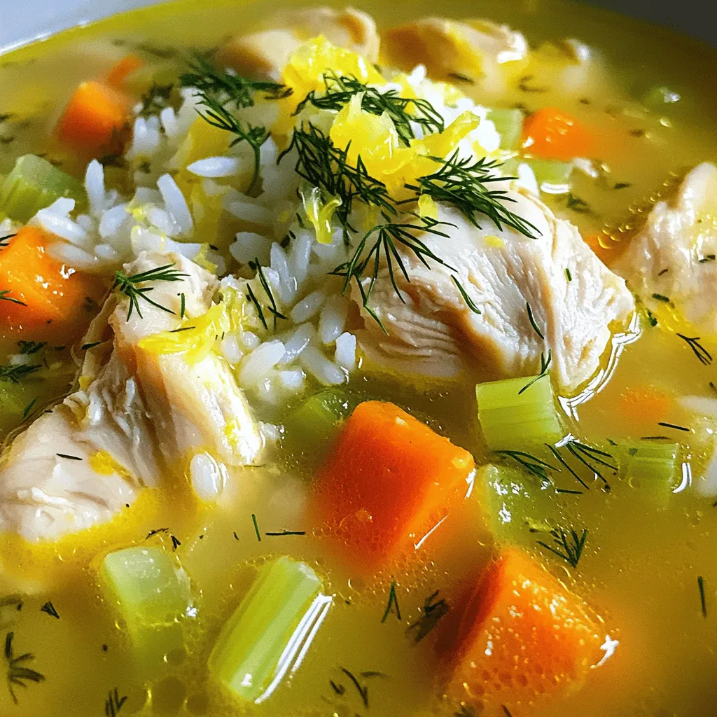 Greek Lemon Chicken Soup Flavorful and Nourishing Dish