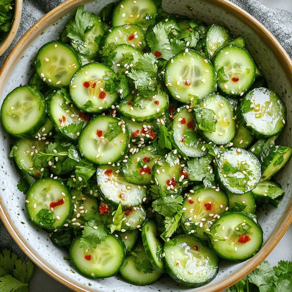 Spicy Garlic Cucumber Salad Fresh and Flavorful Recipe