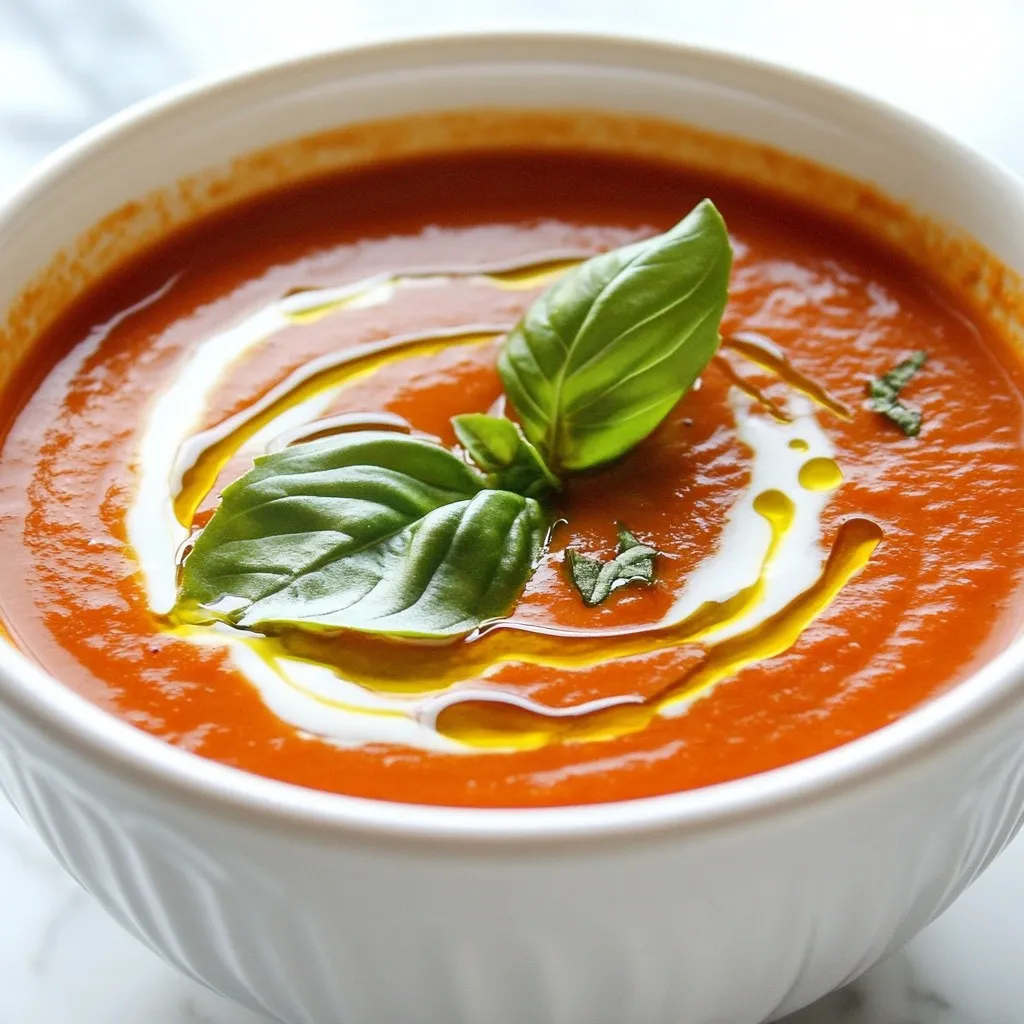 Roasted Tomato Basil Soup Flavorful Comfort Bowl