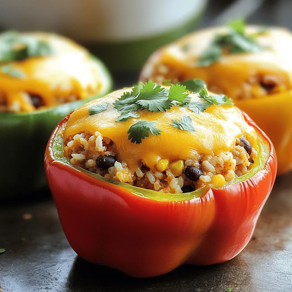 Chicken and Cheese Stuffed Peppers Tasty Family Meal