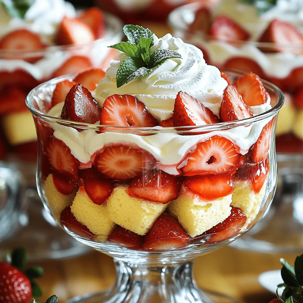 Strawberry Shortcake Trifle Delightful Layered Dessert