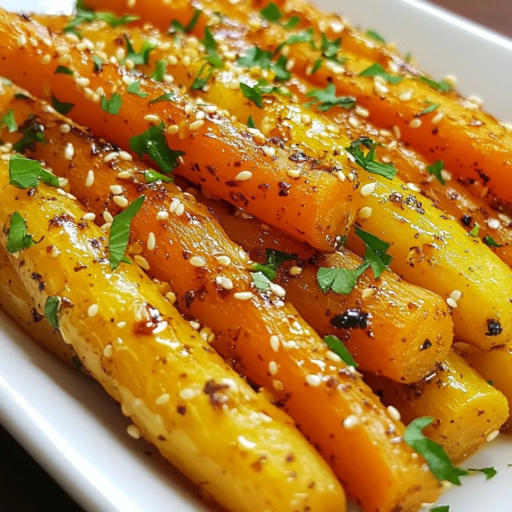 Honey Sesame Roasted Carrots Simple Flavorful Dish