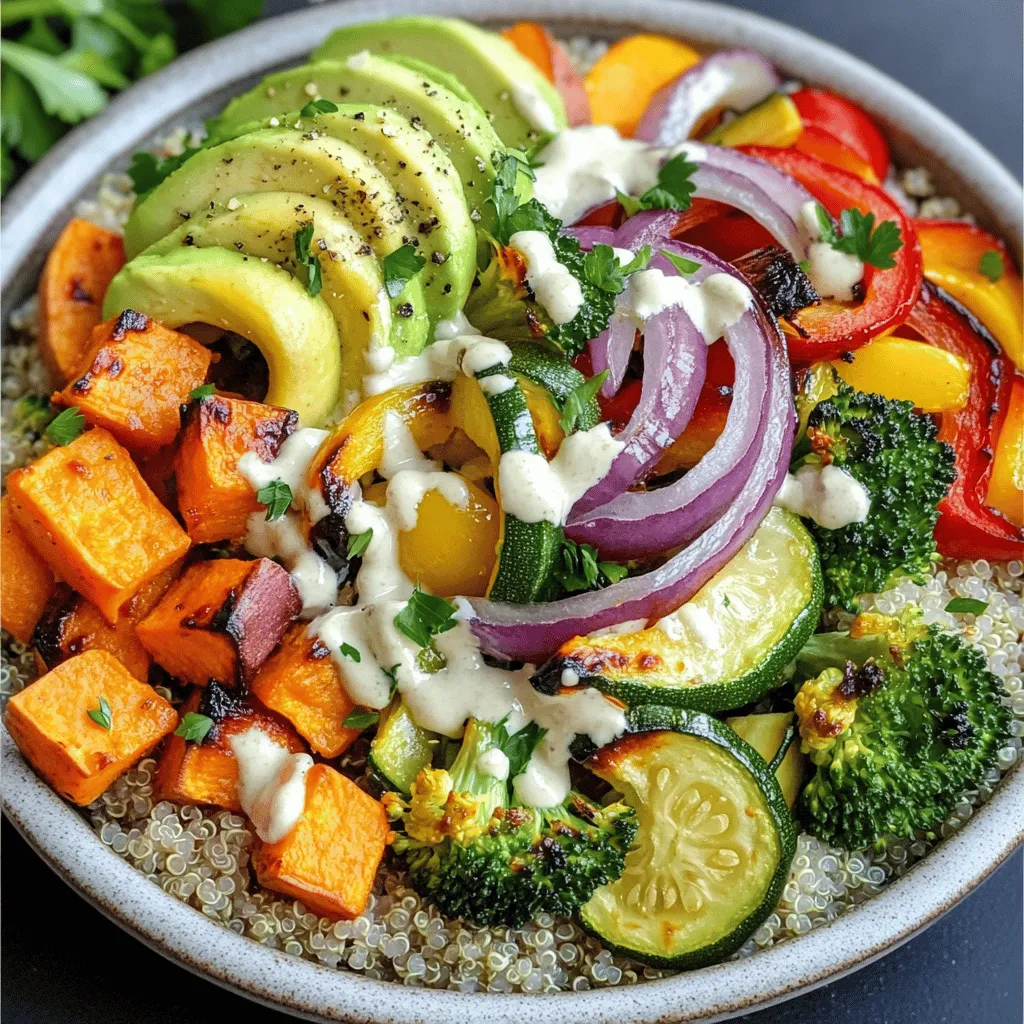 Healthy Roasted Veggie Bowl Packed with Flavorful Goodness