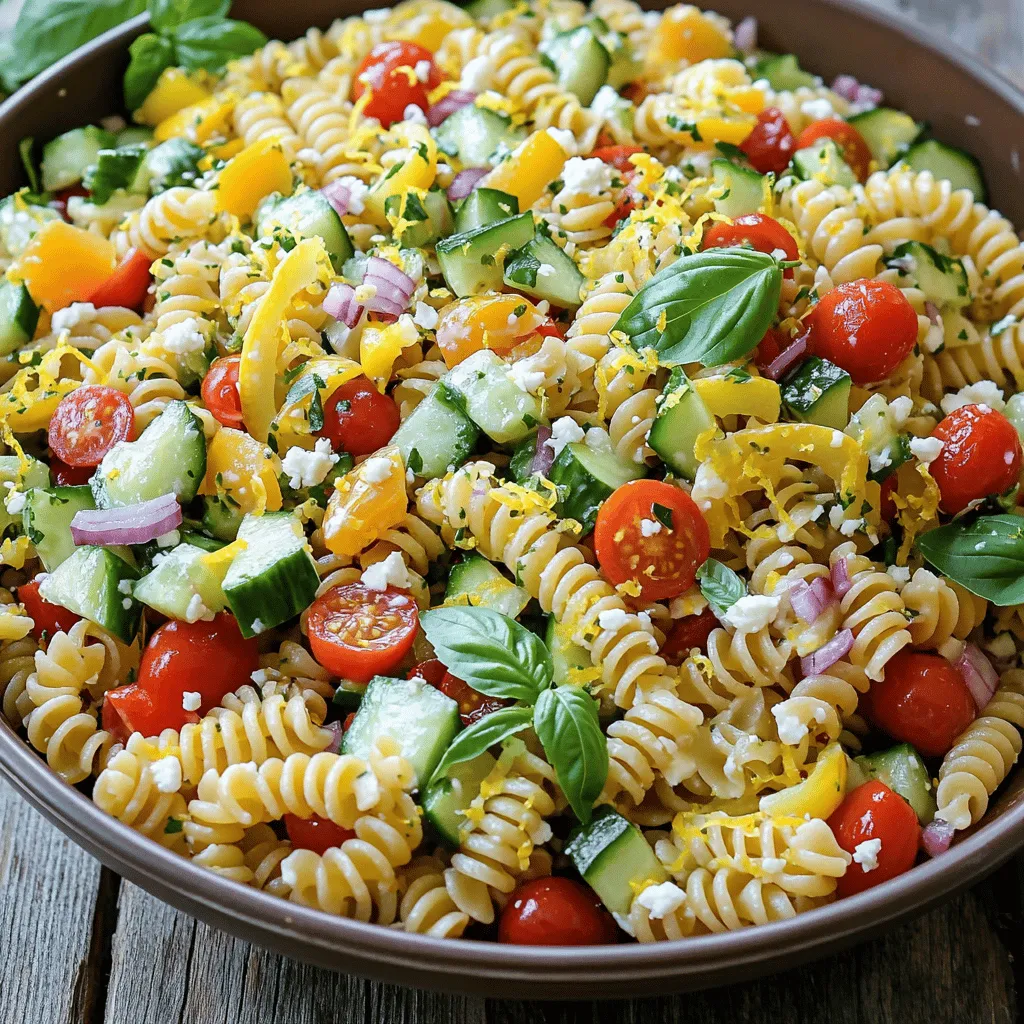 Lemon Basil Pasta Salad Fresh and Flavorful Delight