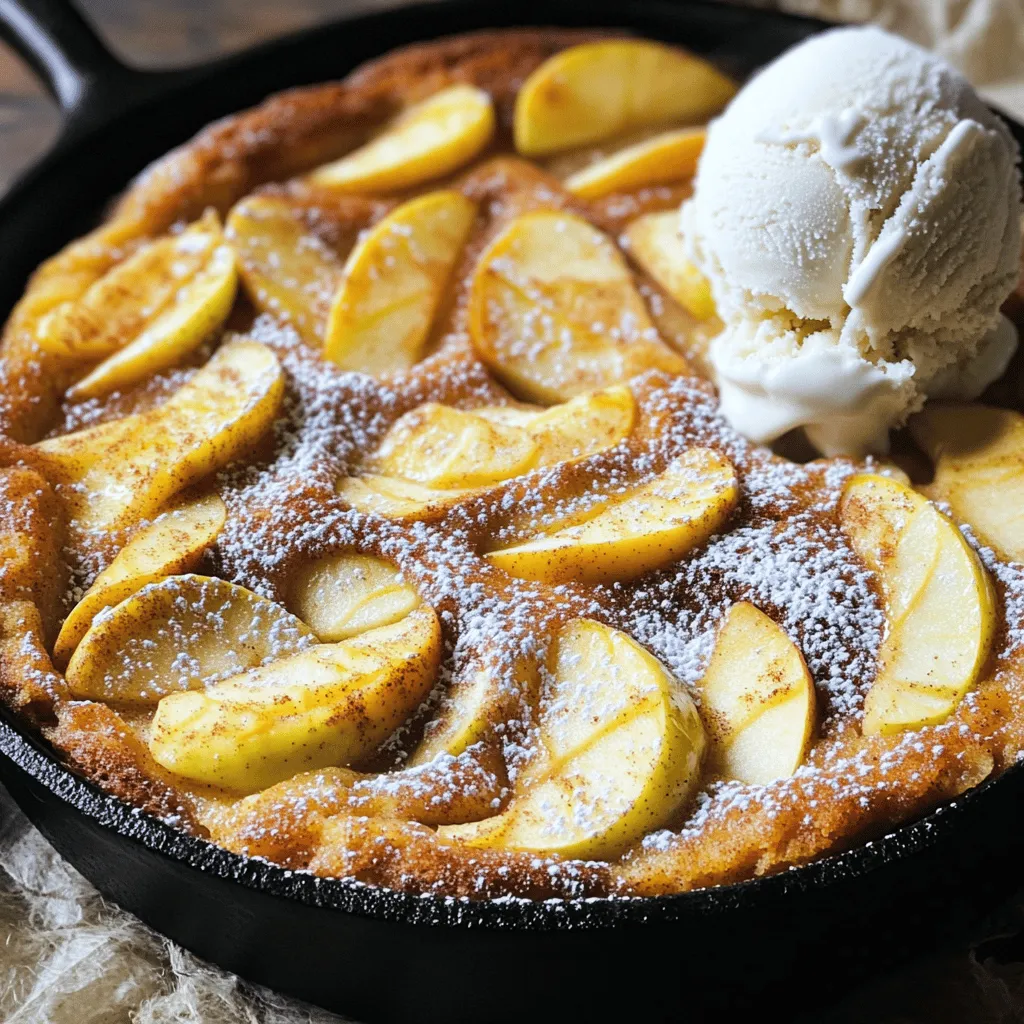 Cinnamon Sugar Apple Skillet Cake Irresistible Treat