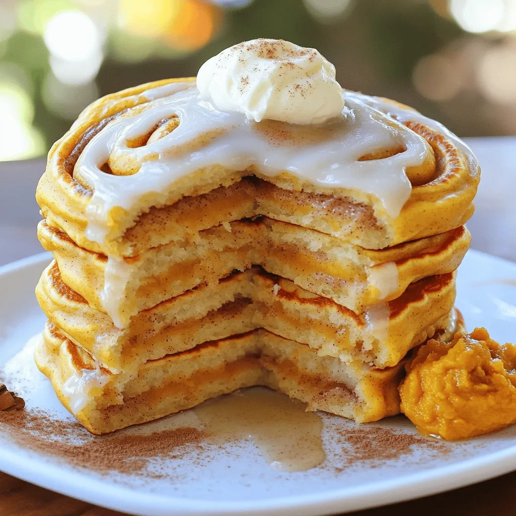 Pumpkin Spice Cinnamon Roll Pancakes Irresistible Treat