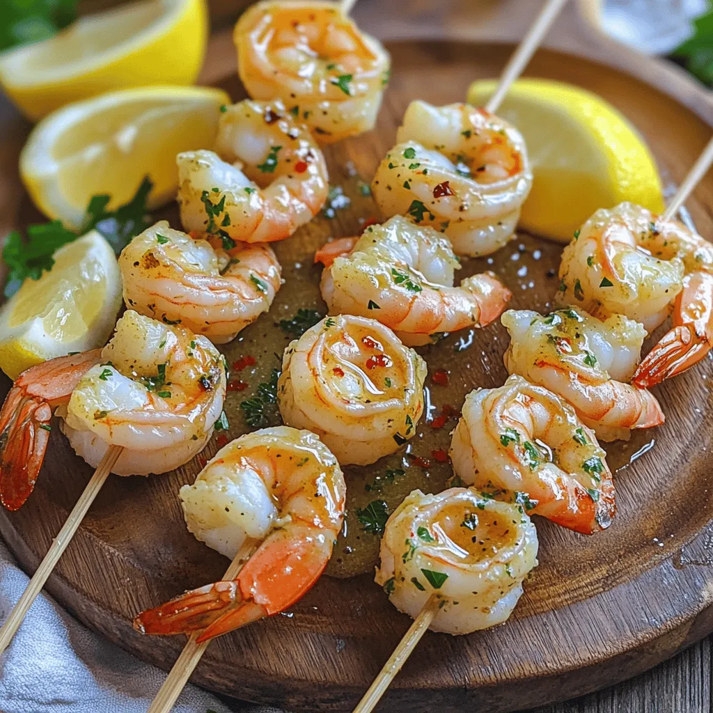Garlic Butter Shrimp Skewers Flavorful and Easy Recipe