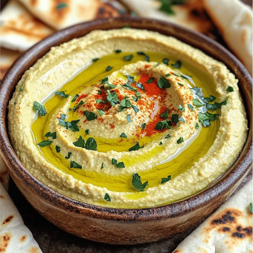 Roasted Garlic Hummus Creamy and Flavorful Dip