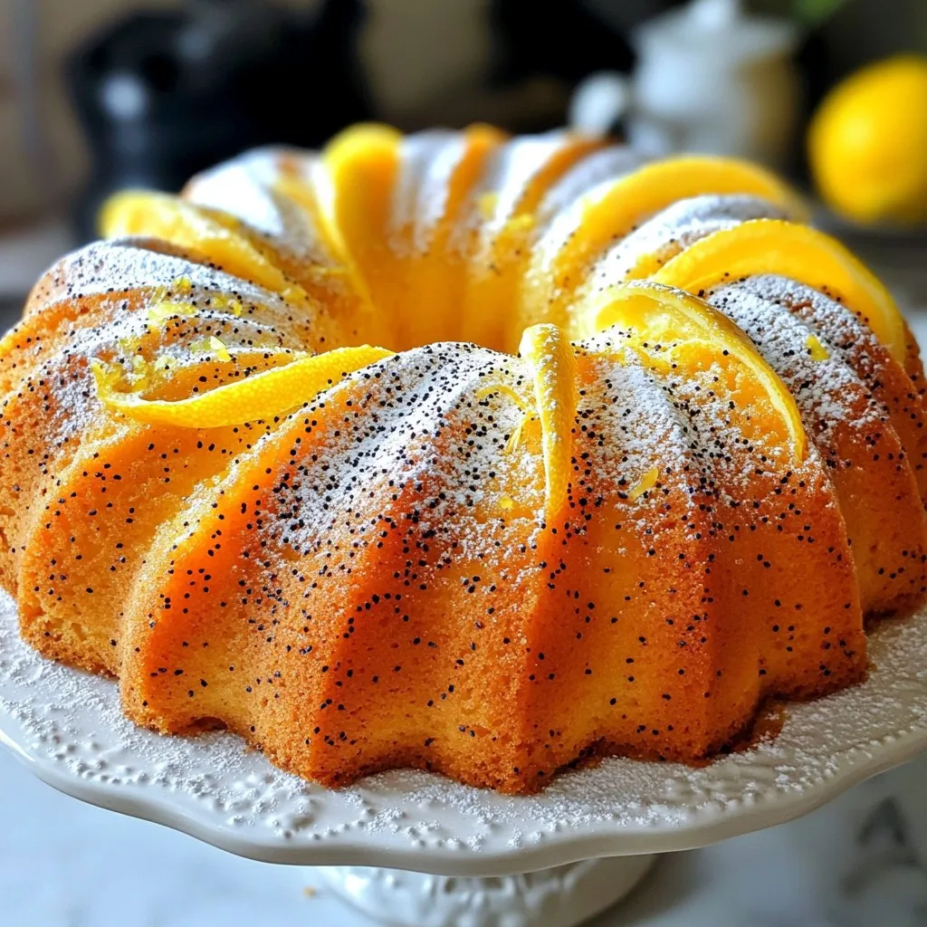 Lemon Poppy Seed Pound Cake Irresistible and Moist