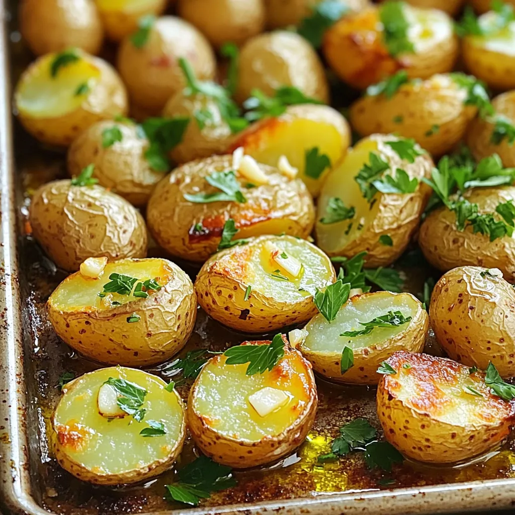Garlic Herb Roasted Baby Potatoes Simple and Tasty