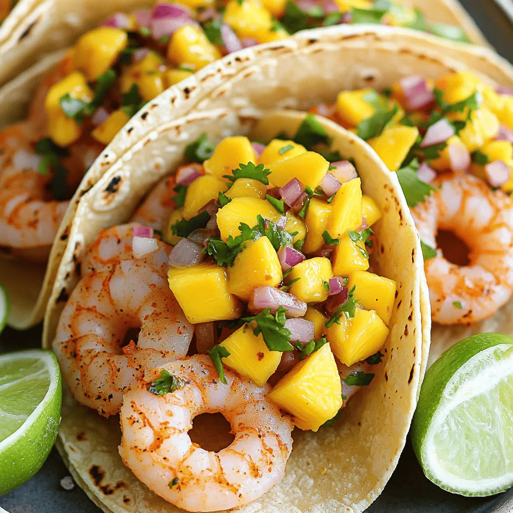 Grilled Shrimp Tacos with Mango Salsa Delight