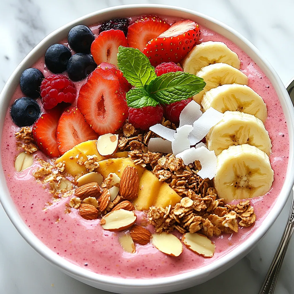 Strawberry Banana Smoothie Bowl Fresh and Creamy Delight