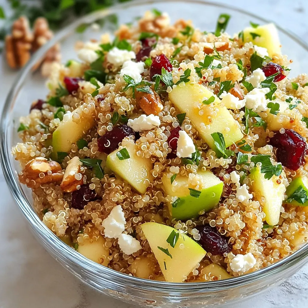 Cranberry Apple Quinoa Salad Fresh and Flavorful Dish