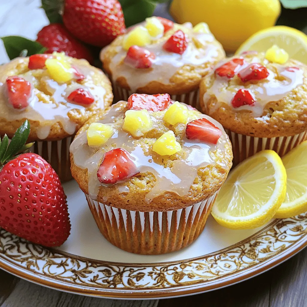 Bakery-Style Strawberry Lemonade Muffins Recipe Guide