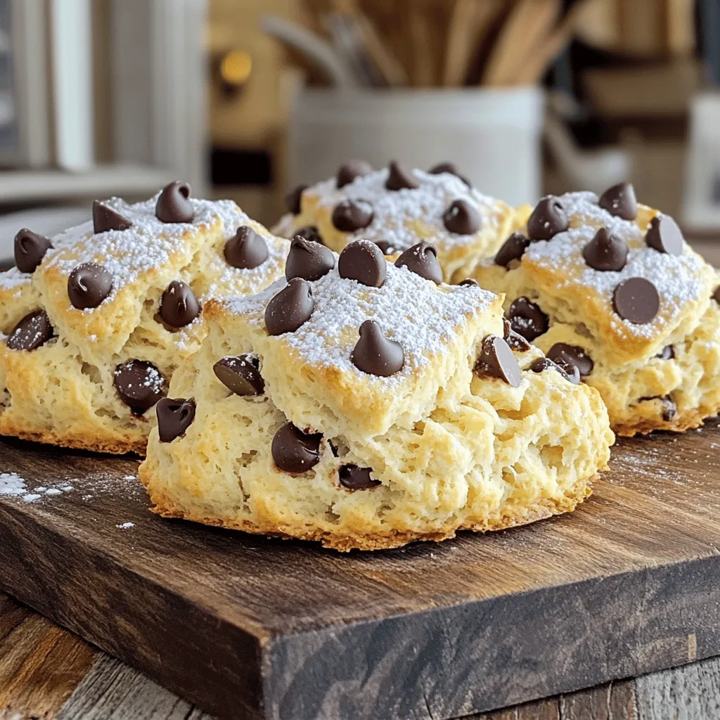 Chocolate Chip Scones Flaky and Delightful Treat
