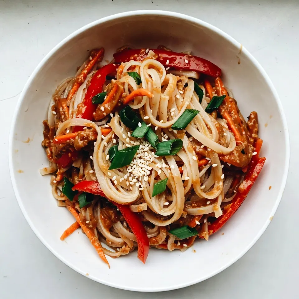 Spicy Sesame Peanut Noodles Delicious and Simple Meal