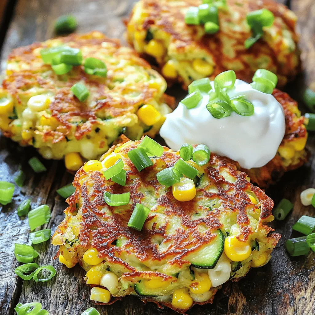 Zucchini Corn Fritters Tasty and Easy Recipe