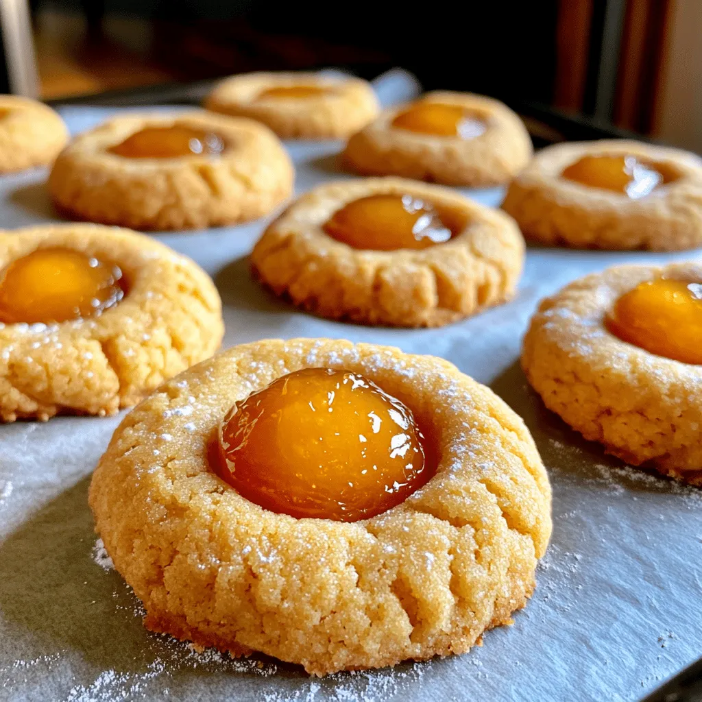 Peach Jam Thumbprint Cookies Easy and Tasty Delight