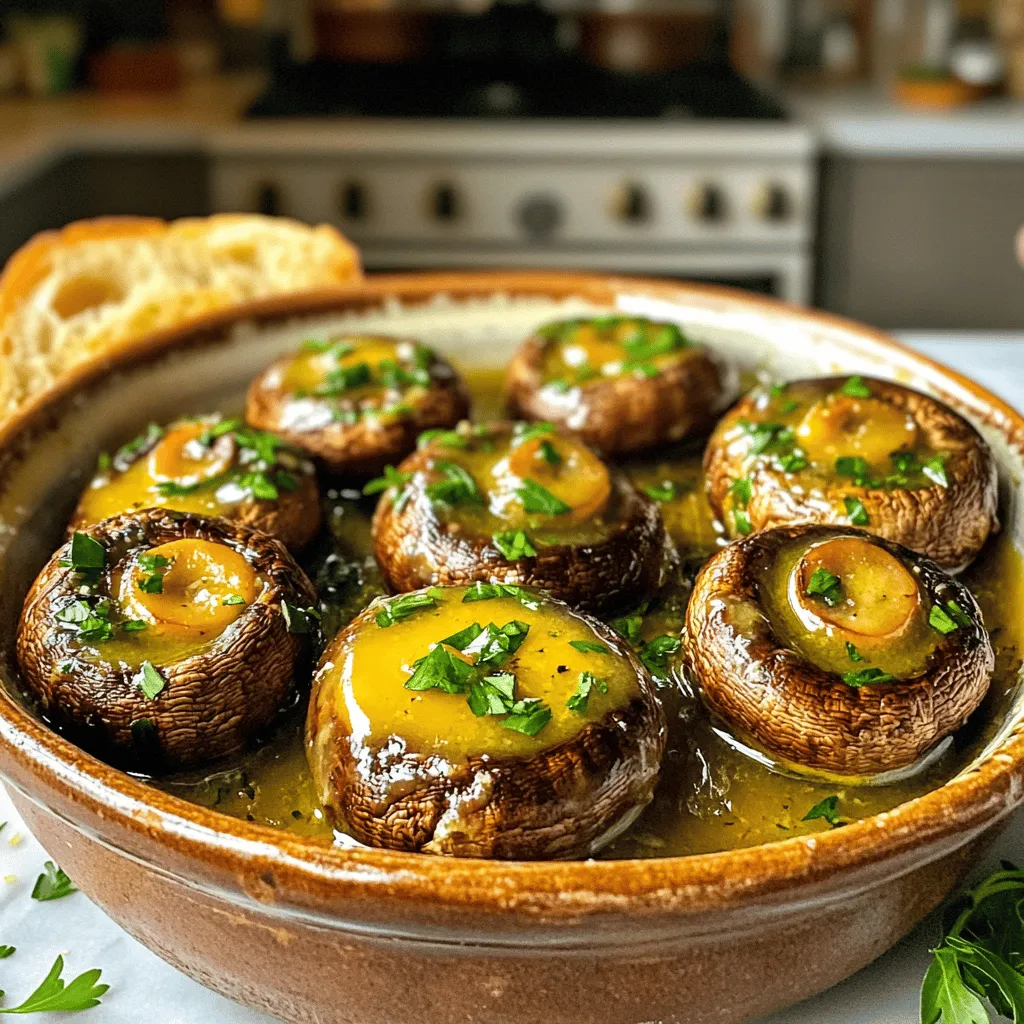 Garlic Butter Roasted Mushrooms Flavorful Oven Delight