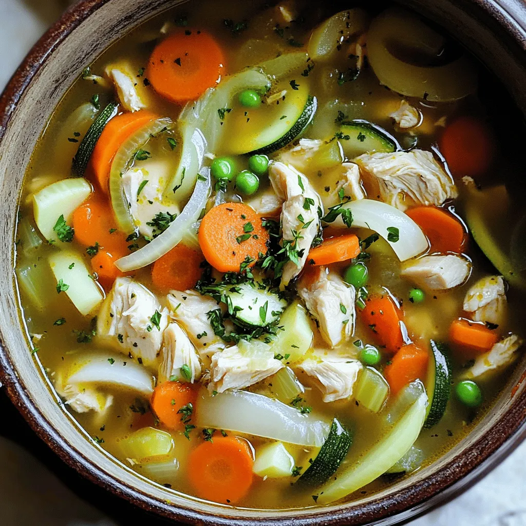 Chicken and Vegetable Soup Hearty and Nourishing Dish