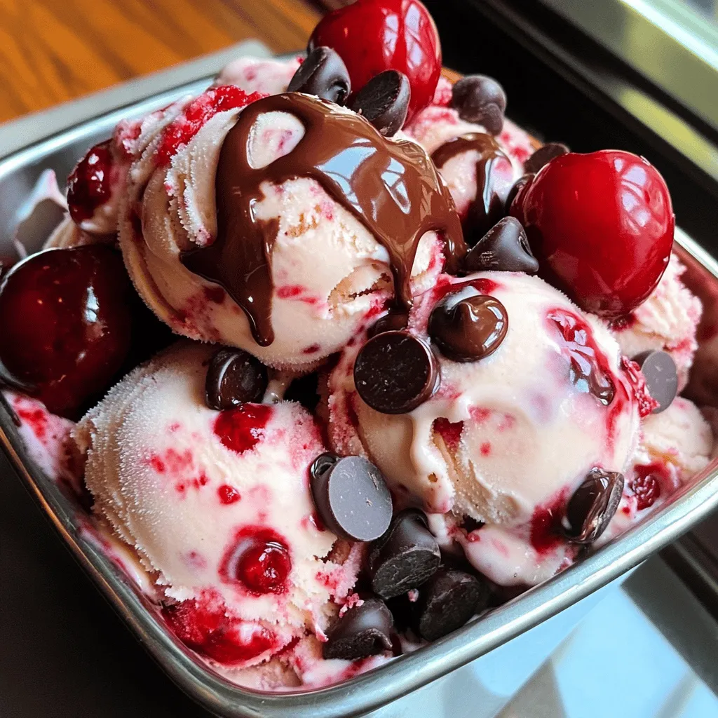 Cherry Chocolate Chip Ice Cream Delicious Homemade Treat