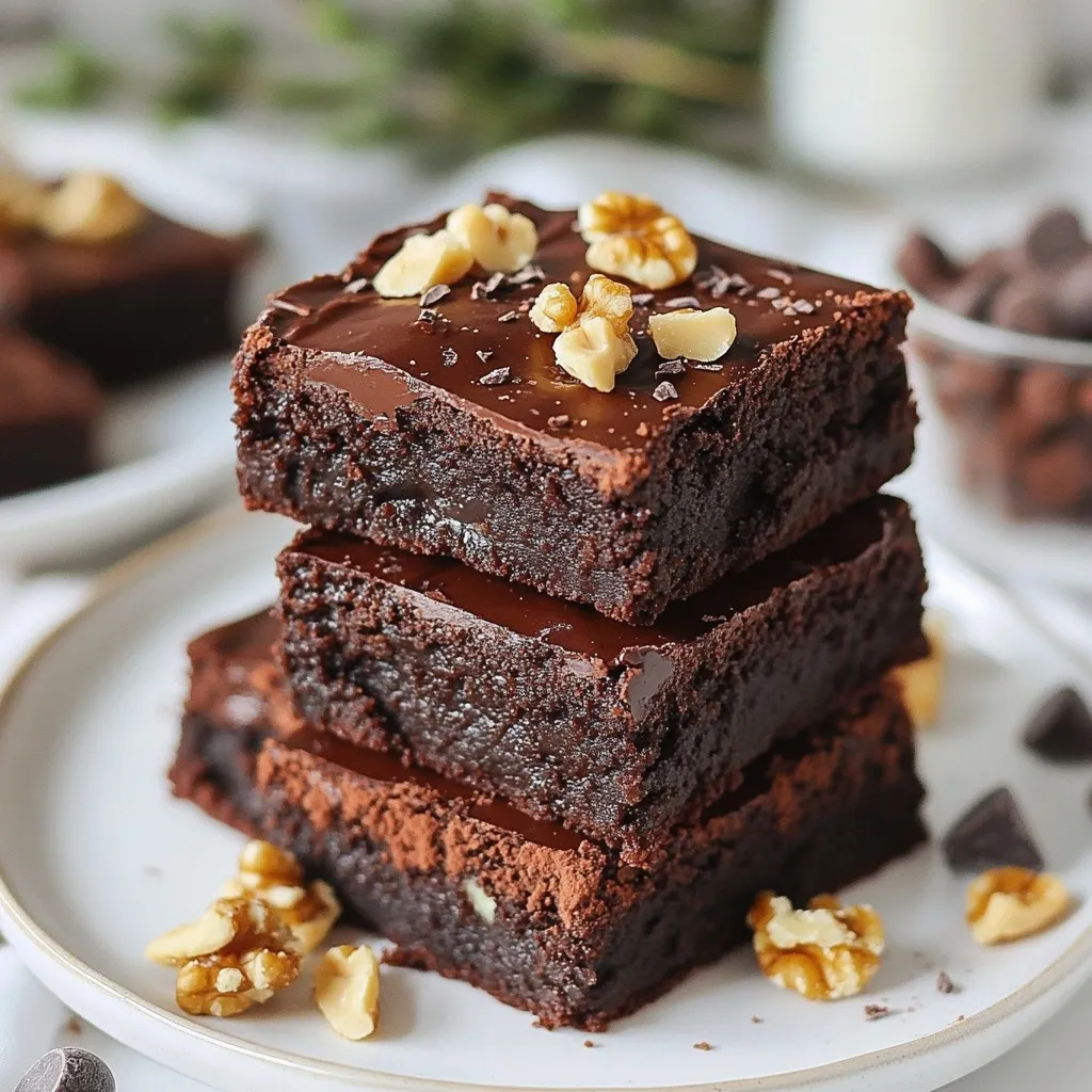Vegan Chocolate Avocado Brownies Delicious and Easy