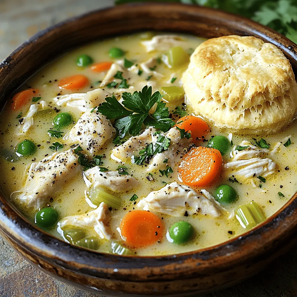 Creamy Chicken Pot Pie Soup Comforting and Hearty Meal