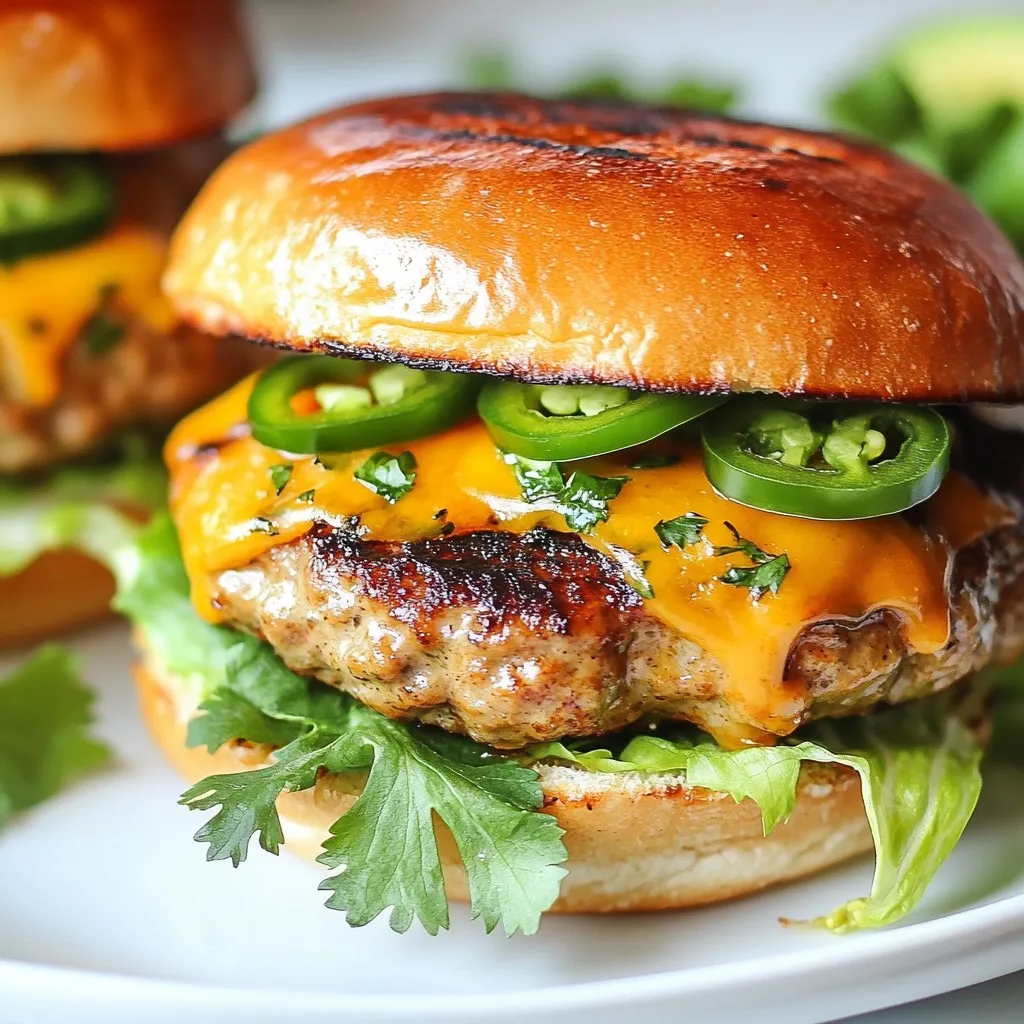 Jalapeño Cheddar Turkey Burgers Flavorful and Easy Recipe