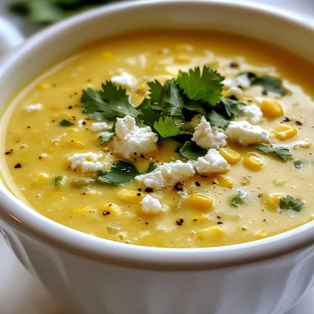Creamy Poblano Corn Chowder Simple Comfort Meal