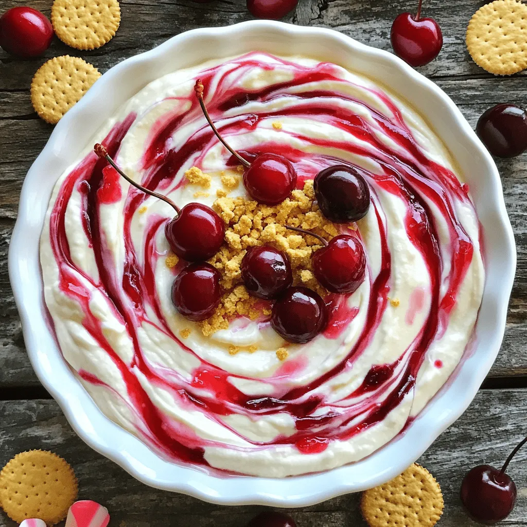 Cherry Cheesecake Dip Flavorful and Simple Delight