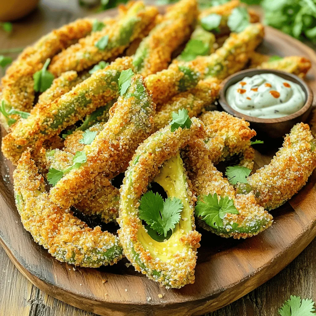 Crispy Baked Avocado Fries for a Tasty Snack