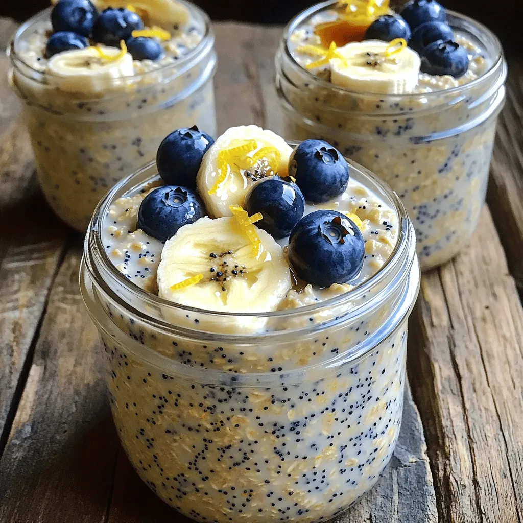 Lemon Poppy Seed Overnight Oats Simple and Quick Recipe