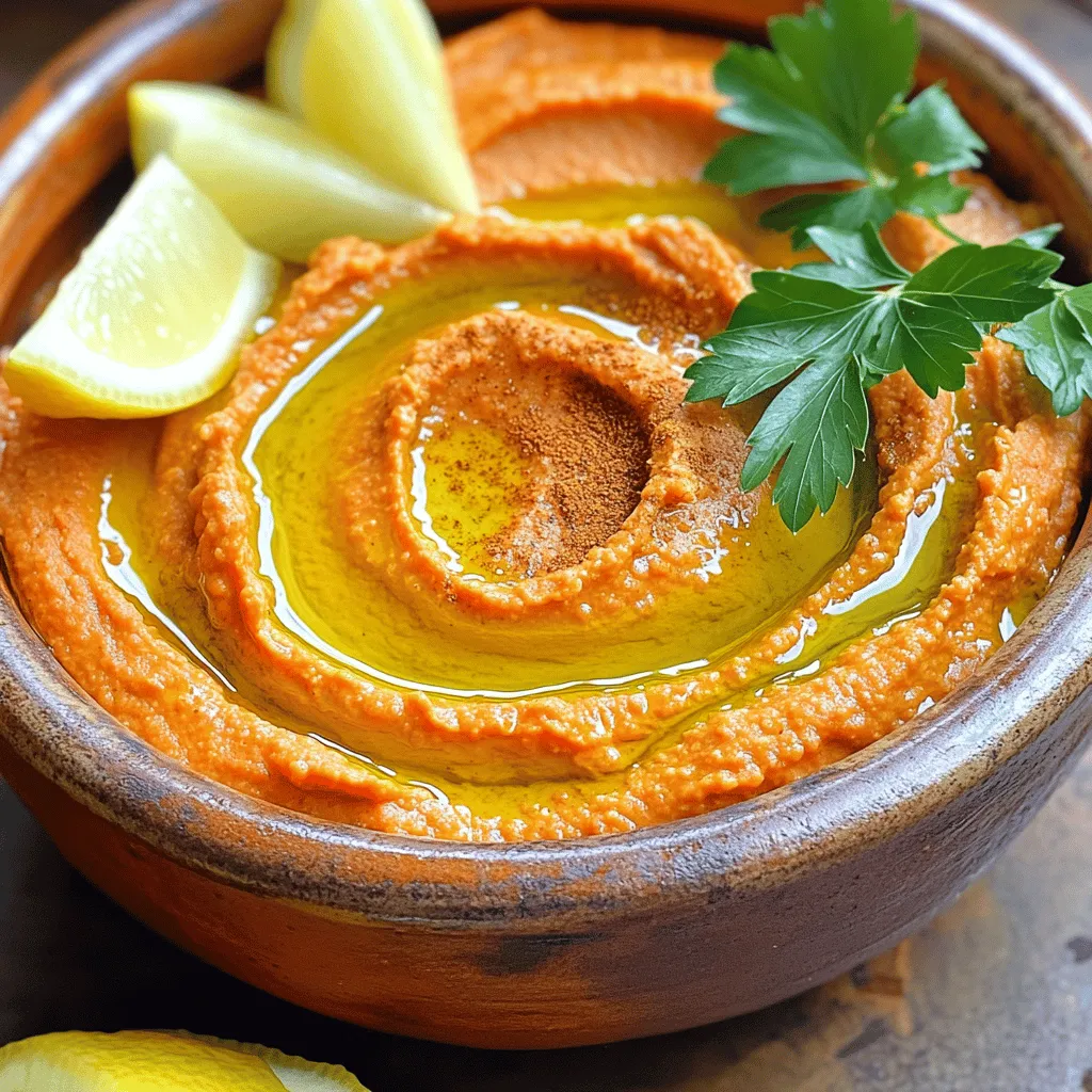 Roasted Red Pepper Hummus Creamy and Flavorful Dip