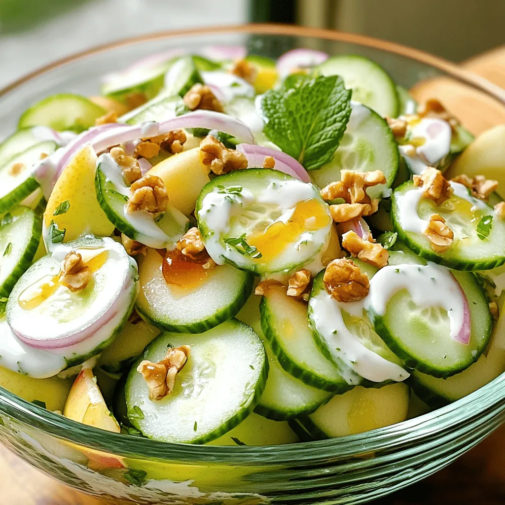 Cucumber Apple Salad Fresh and Flavorful Delight