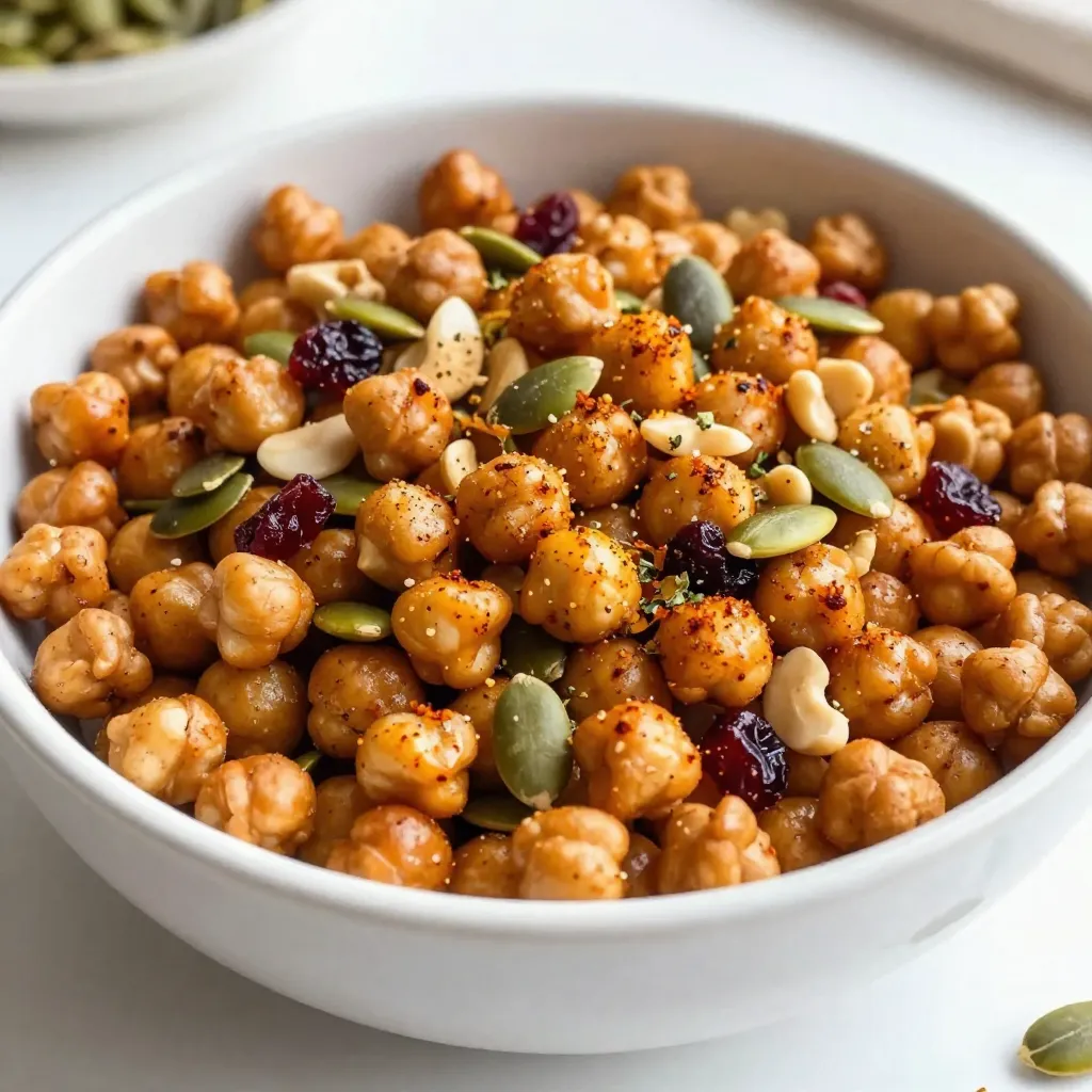 Crispy Chickpea Snack Mix Healthy Crunchy Treat