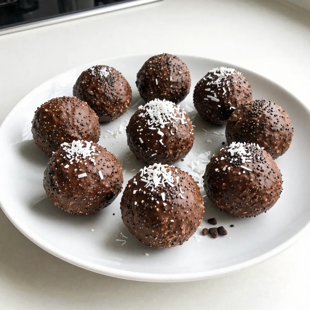 Chocolate Coconut Energy Balls Simple Power Snack