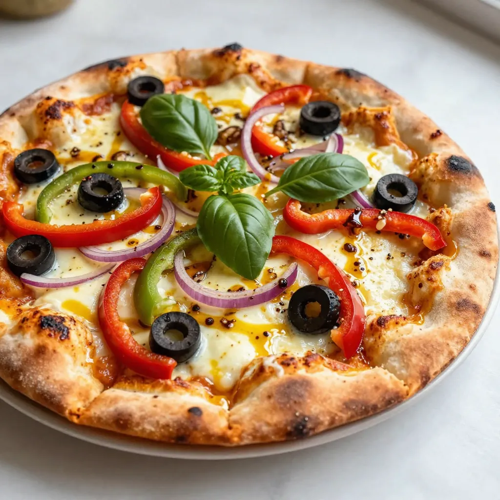 Spicy Garlic Naan Pizza Flavorful and Easy Recipe