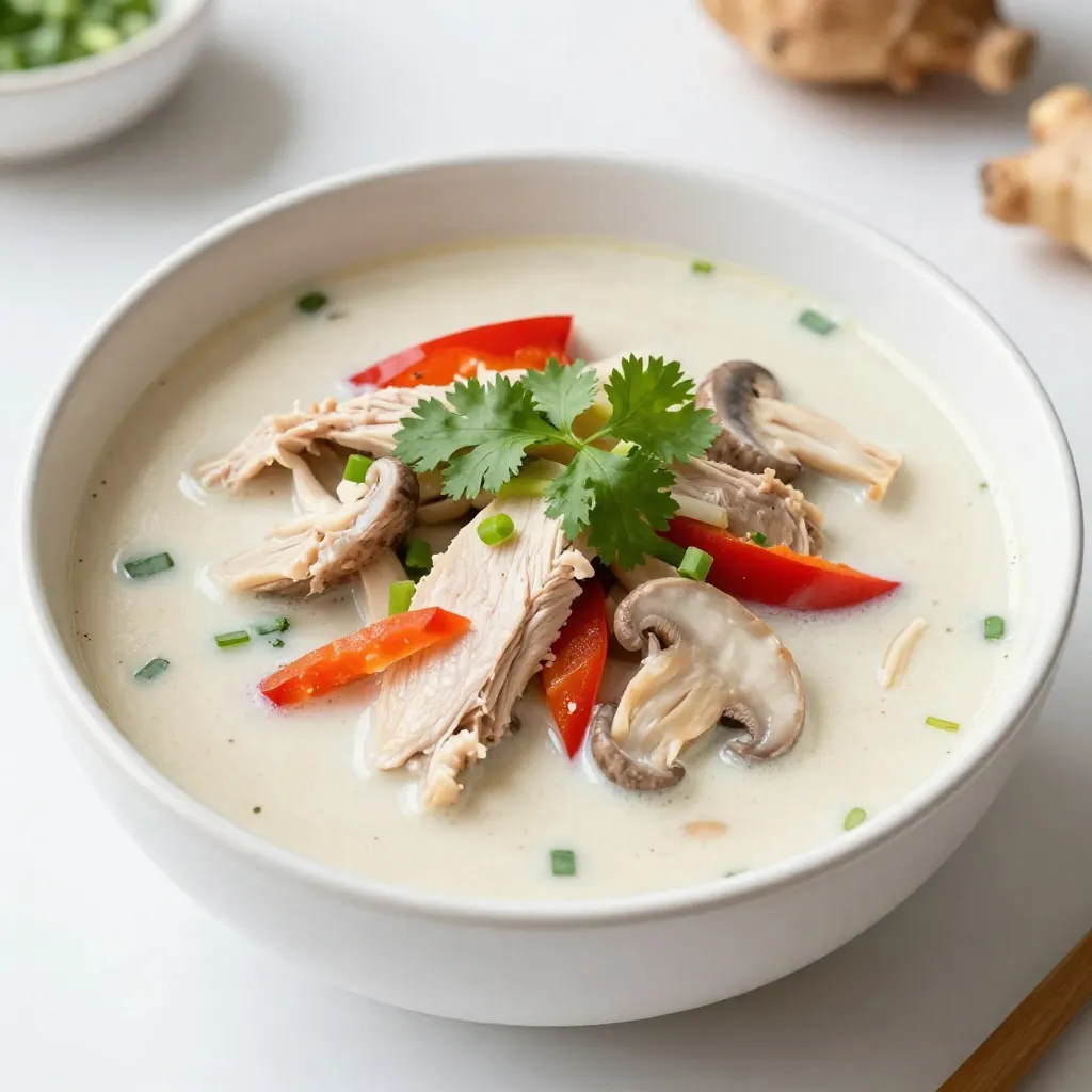 Thai Coconut Chicken Soup Flavorful and Easy Recipe