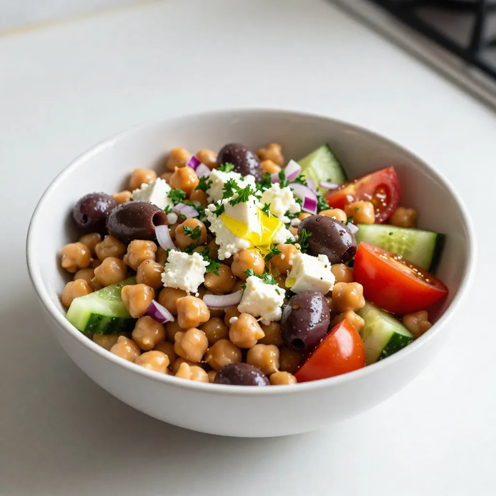 Mediterranean Chickpea Salad Fresh and Simple Recipe