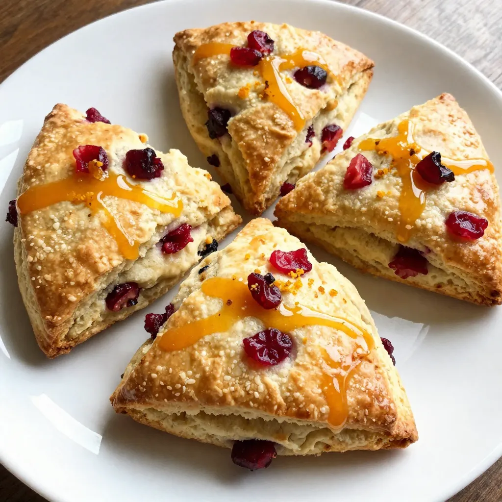 Cranberry Orange Scones Easy and Tasty Recipe