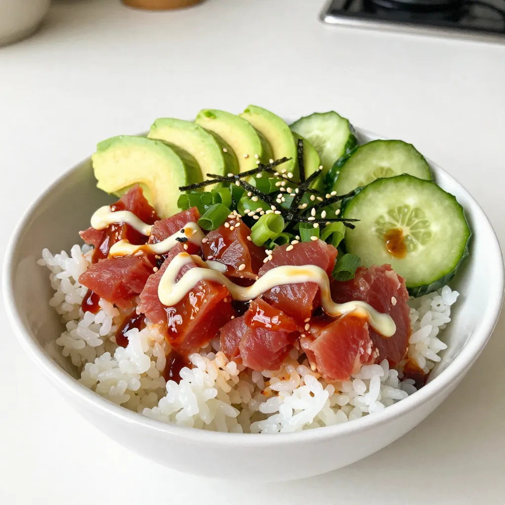 Spicy Tuna Sushi Roll Bowl Easy and Flavorful Meal