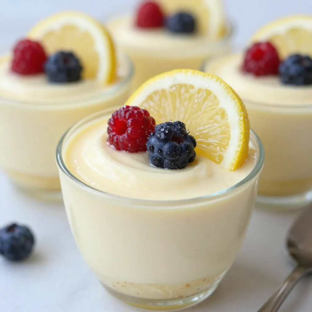 Lemon Cheesecake Mousse Creamy and Refreshing Delight