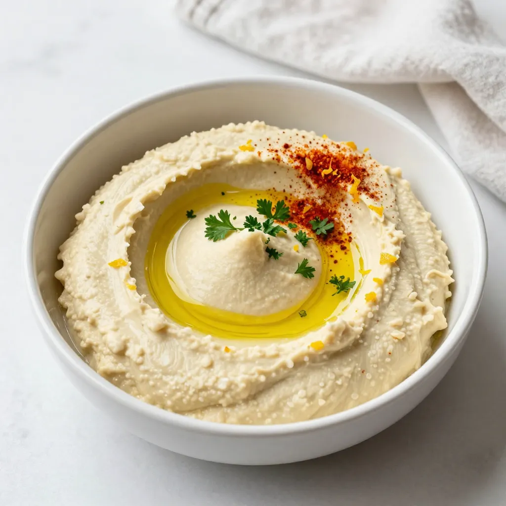 Lemon Garlic Hummus Flavorful and Easy Dip Recipe