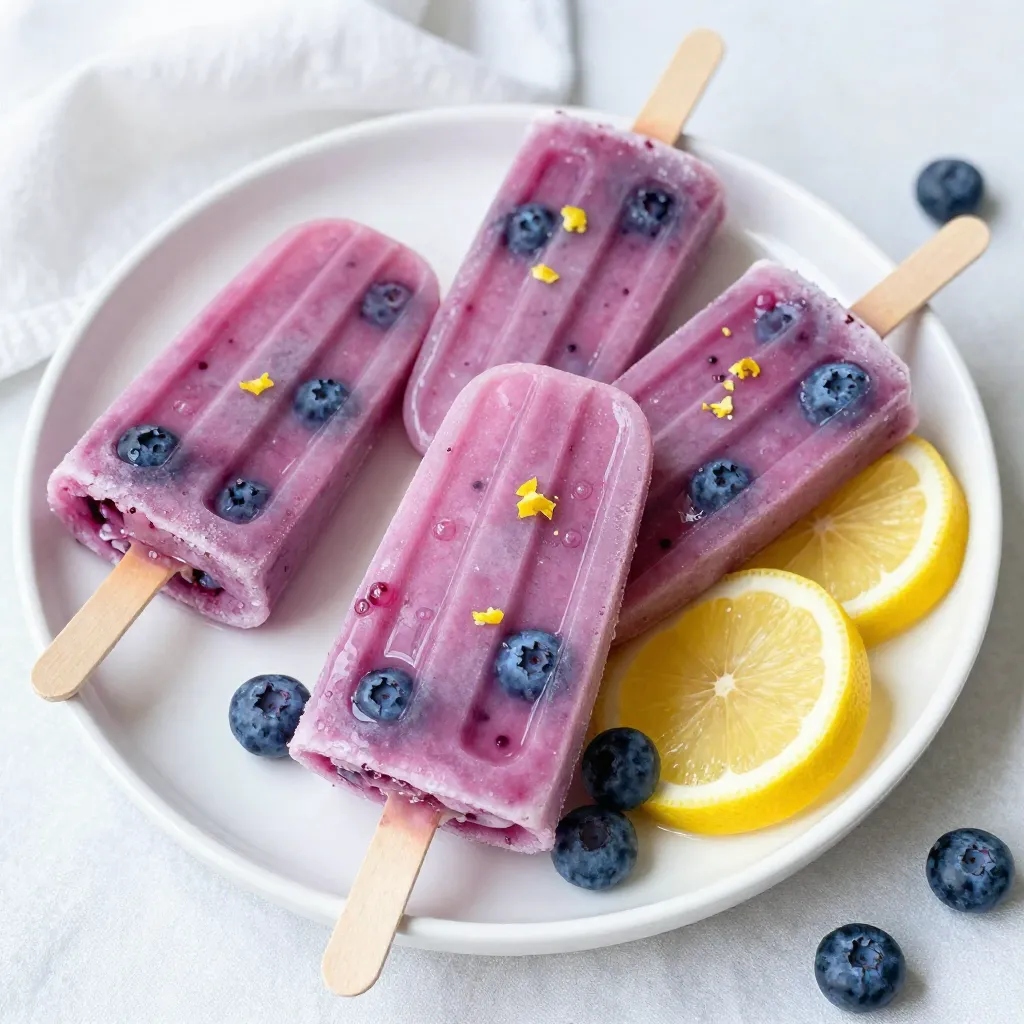 Blueberry Lemonade Popsicles Refreshing Summer Treat