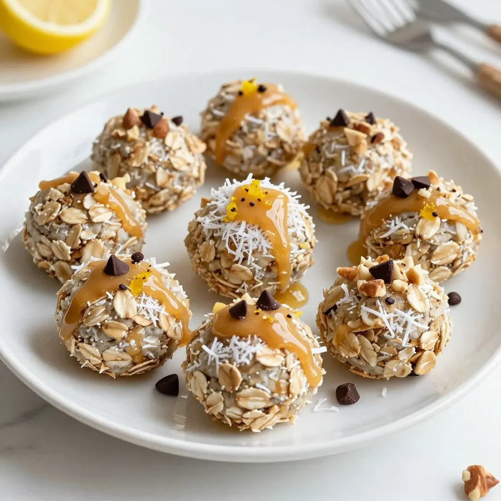 Lemon Coconut Energy Bites Healthy Snack Option