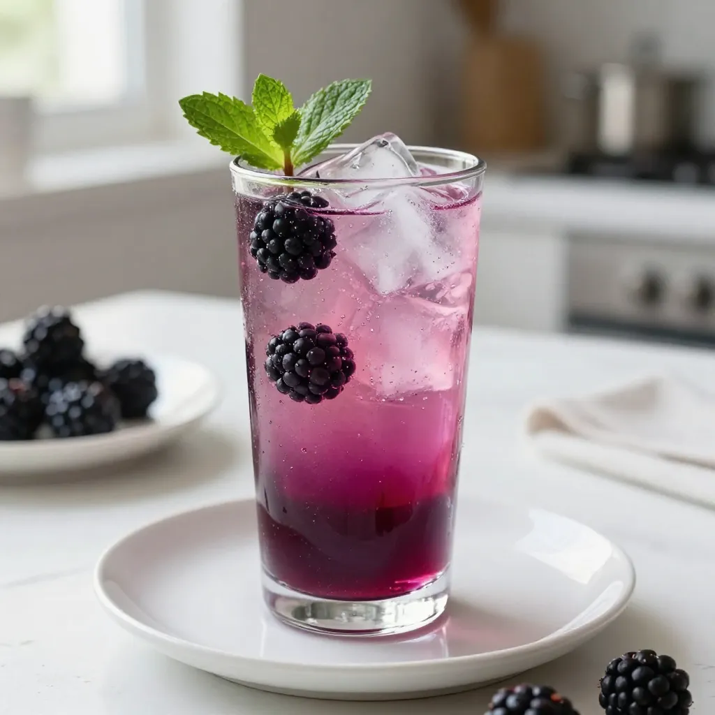 Blackberry Lemon Spritzer Refreshing Summer Drink